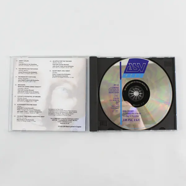 Bing Crosby CD: His Greatest Hits of the 30's, 2001 