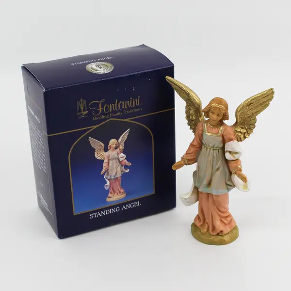 2003 Roman Inc. Nativity Collection Fontanini Standing Angel Figurine 72519