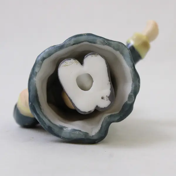 Roman Inc 83128 Victorian Blue Boy Porcelain Christmas Ornament Dangling Legs