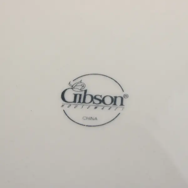 Set of 4 Gibson Designs Christmas Charm 10in Dinner Plates Ceramic