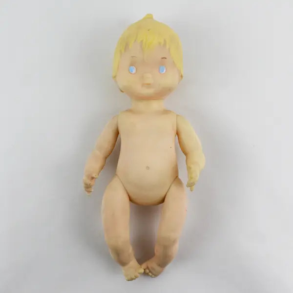 Vintage 1977 Hallmark Cards 12” Plastic Baby Doll Blue Eyes & Blonde Hair 