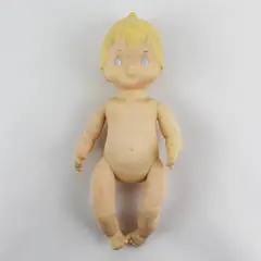 Vintage 1977 Hallmark Cards 12” Plastic Baby Doll Blue Eyes & Blonde Hair 