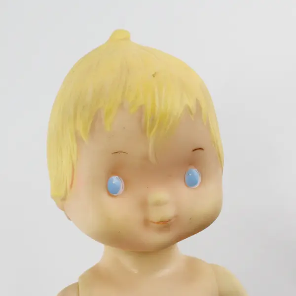 Vintage 1977 Hallmark Cards 12” Plastic Baby Doll Blue Eyes & Blonde Hair 