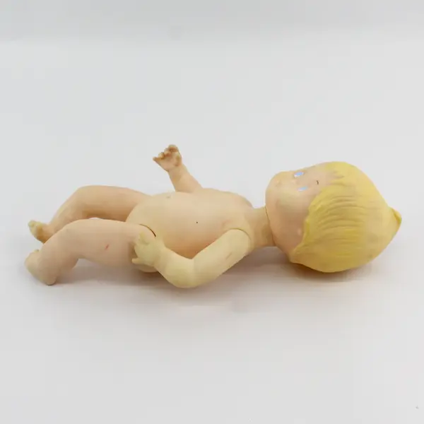 Vintage 1977 Hallmark Cards 12” Plastic Baby Doll Blue Eyes & Blonde Hair 