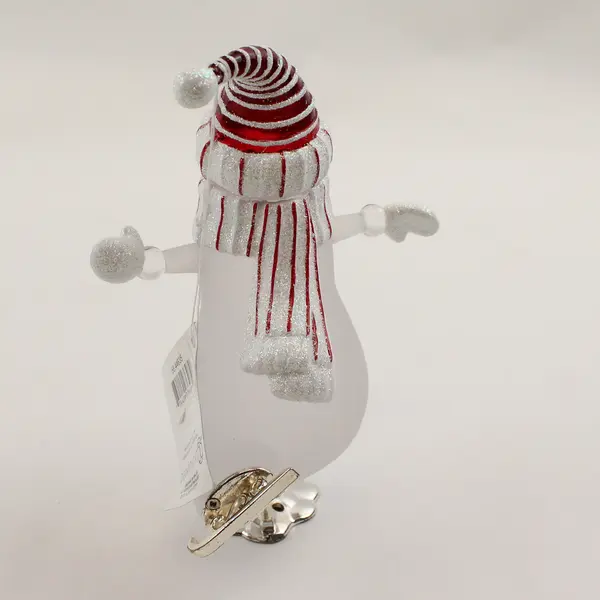 Department 56 Acrylic Frosted Snowman Ice Skating Figurine #44635 New