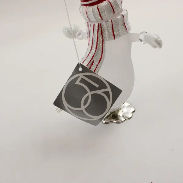 Department 56 Acrylic Frosted Snowman Ice Skating Figurine #44635 New