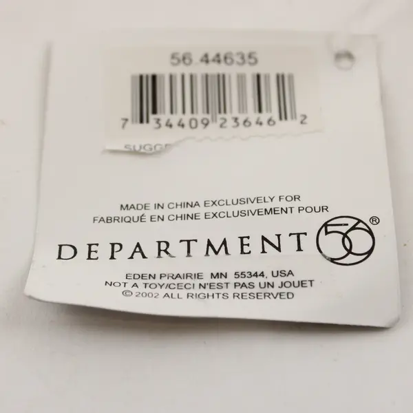 Department 56 Acrylic Frosted Snowman Ice Skating Figurine #44635 New