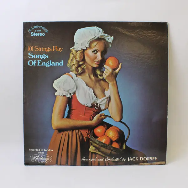 101 Strings Play Songs Of England Conducted by Jack Dorsey 12" Vinyl Record 