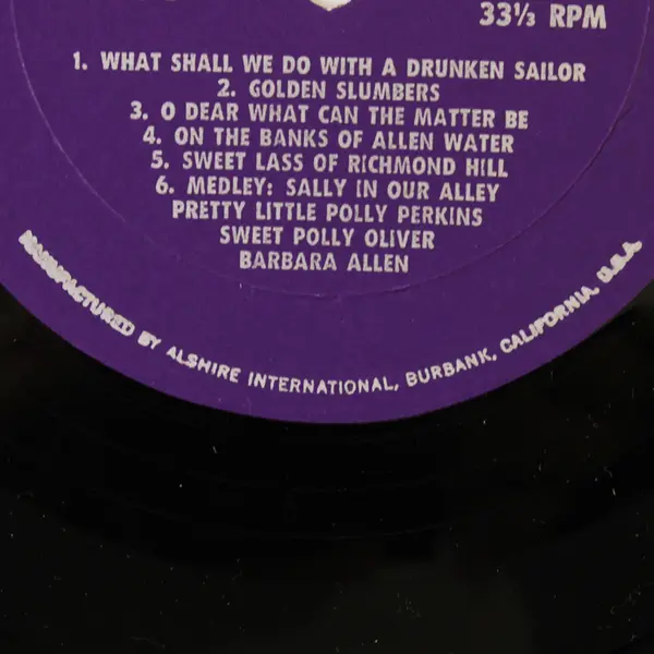 101 Strings Play Songs Of England Conducted by Jack Dorsey 12" Vinyl Record 