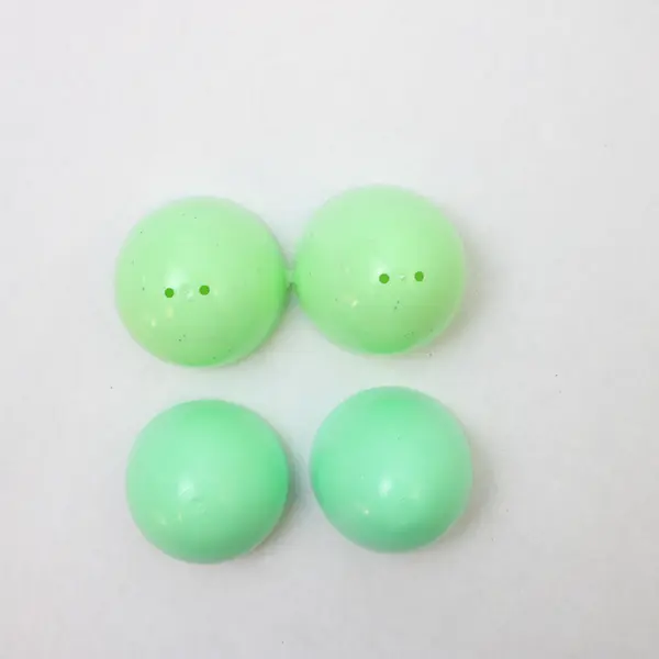 Lot 25 Assorted Fillable Easter Plastic Eggs, Blue and Green Shades 