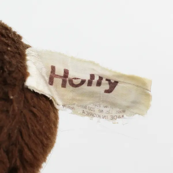 1980 Russ Berrie Holly Plush Bear 6.5" Brown And White