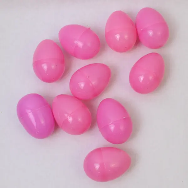 Lot 22 Assorted Fillable Easter Plastic Eggs, Pink Shades