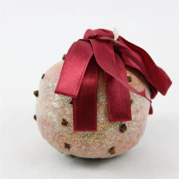 Pomander Ornament with Cloves Handcrafted Holiday Decoration 3in New