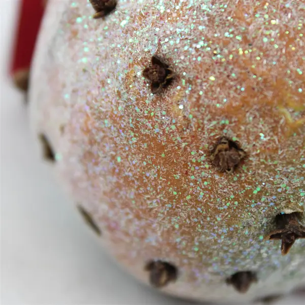 Pomander Ornament with Cloves Handcrafted Holiday Decoration 3in New