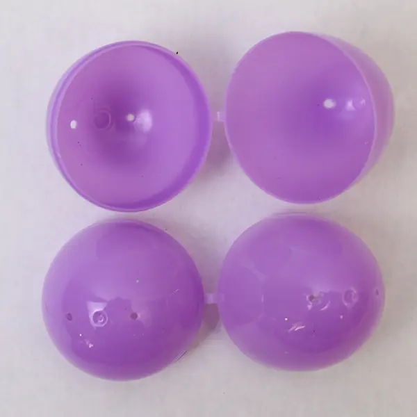 Lot of 18 Assorted Fillable Easter Plastic Eggs, Lilac Shades