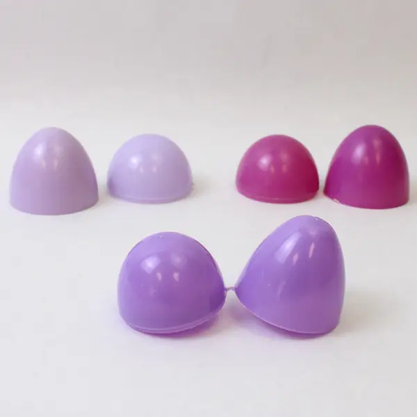 Lot of 18 Assorted Fillable Easter Plastic Eggs, Lilac Shades