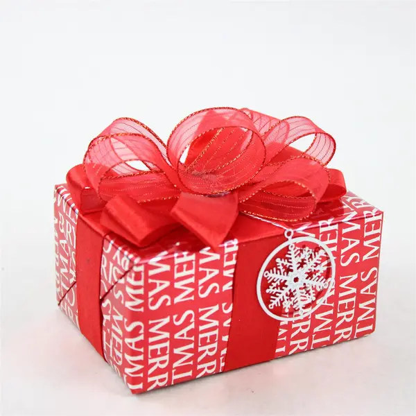 Kurt S. Adler Santa's World Red Present Music Box Plays Winter Wonderland