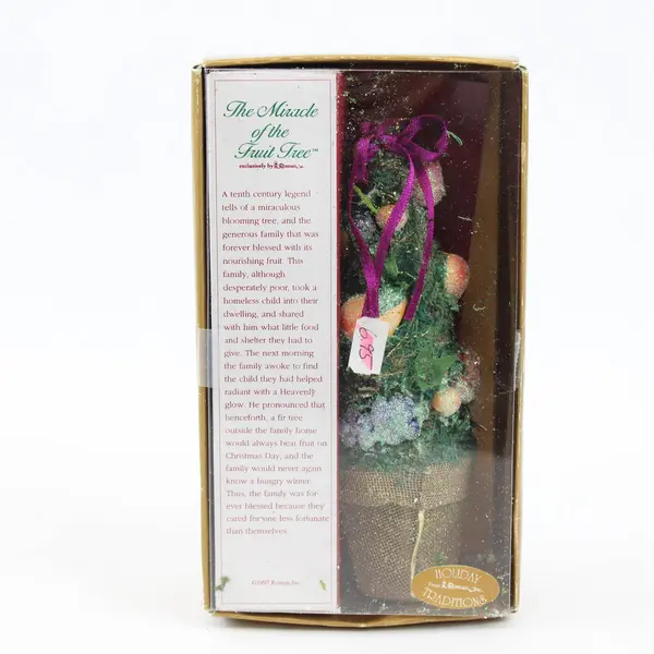 1997 Roman Holiday Traditions Miracle of the Fruit Tree Ornament New