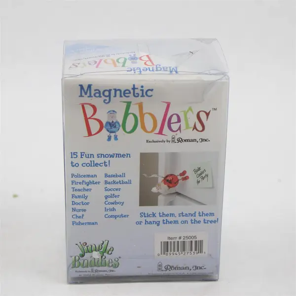 Snowman Doctor Christmas Ornament Bobbler Magnetic Base Made By Roman 2004