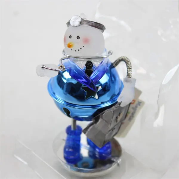 Snowman Doctor Christmas Ornament Bobbler Magnetic Base Made By Roman 2004