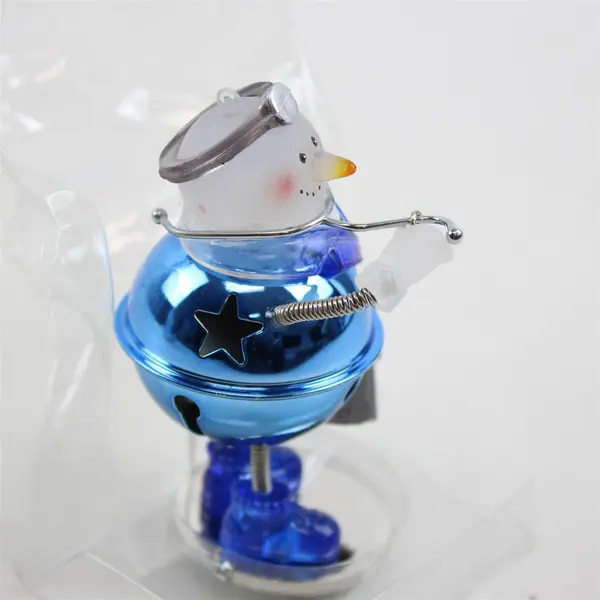 Snowman Doctor Christmas Ornament Bobbler Magnetic Base Made By Roman 2004