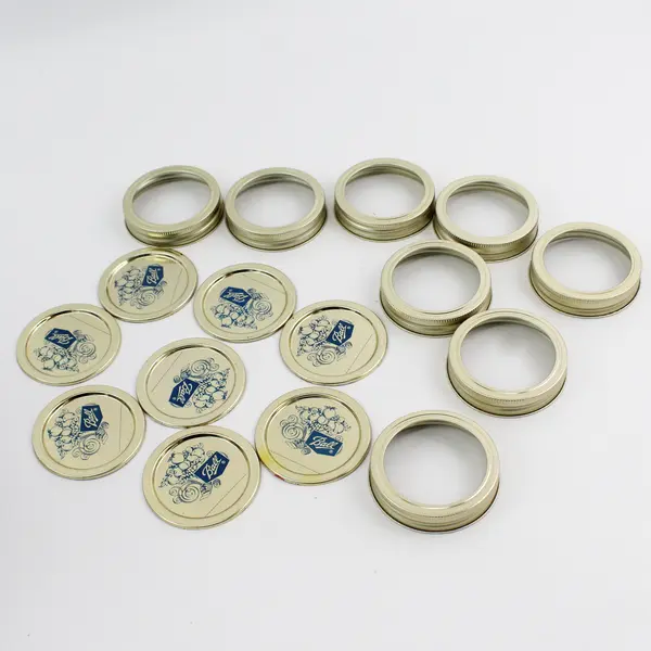 Lot of 44 Ball Narrow Mouth Lids And Rings Original Boxes  Unused