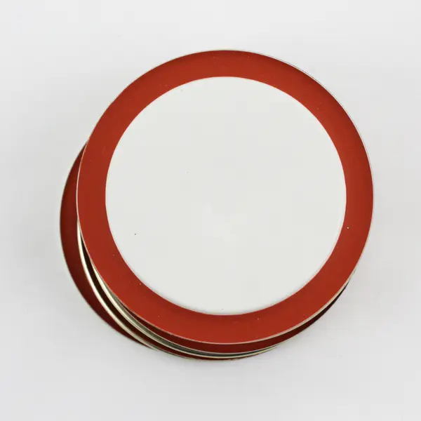 Lot of 5 Boxes Of One Dozen Ball Narrow Mouth Canning Jar Lids Red Rubber