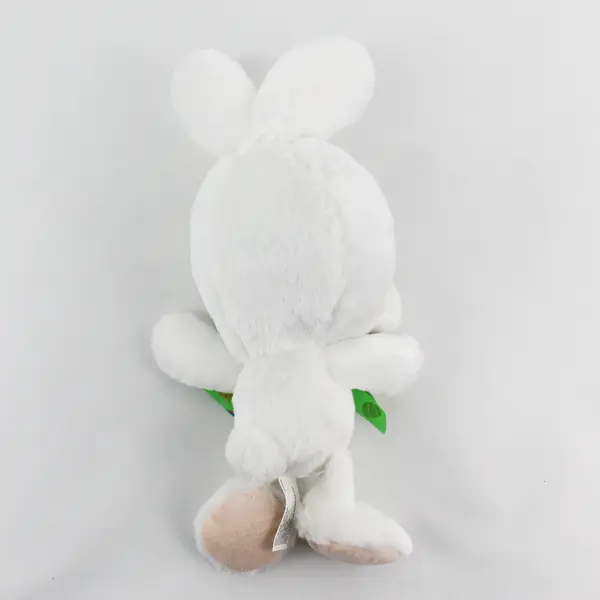 White Plush Rabbit w/ Cute Bow American Greetings Easter Bunny, 13.8"