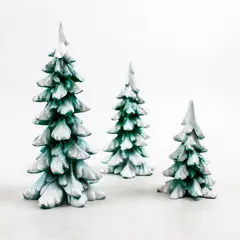 Department 56 Winter Pines Set of 3 4020261 Village Trees New