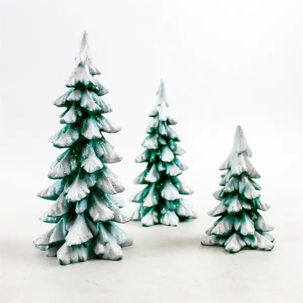 Department 56 Winter Pines Set of 3 4020261 Village Trees New