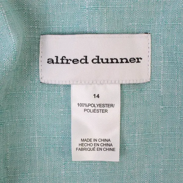 Alfred Dunner Light Blue Lace Sequins Detail Jacket Women's Size 14