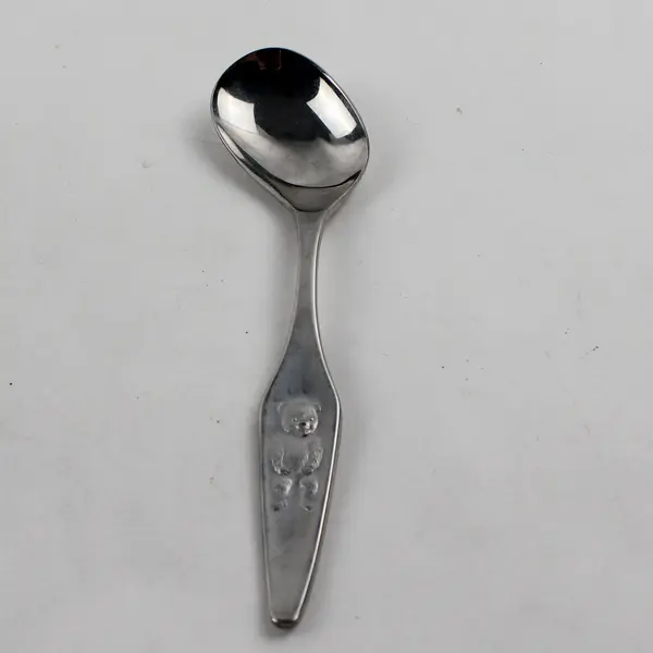 Vintage Refuxsil Unknown Rare HTF Pattern 18/8 SS Infant Feeding Spoon 5.75"