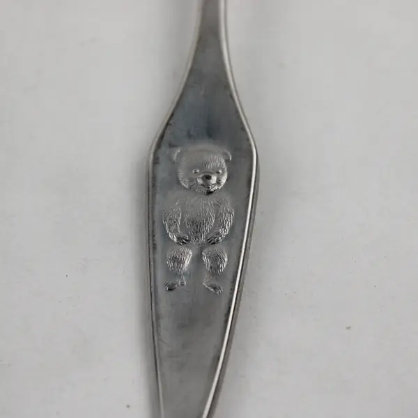 Vintage Refuxsil Unknown Rare HTF Pattern 18/8 SS Infant Feeding Spoon 5.75"