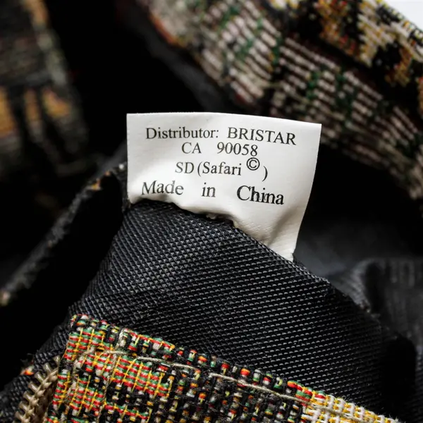 Safari Tapestry Rolling Tote Bag Foldable Compact Travel Shopping Cart