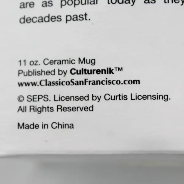 The Saturday Evening Post Norman Rockwell Ceramic Triple Self-Portrait Mug 11 Oz