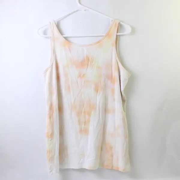 Time And True Orange and Yellow Tank Top Women's XL 16-18