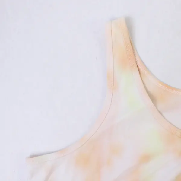 Time And True Orange and Yellow Tank Top Women's XL 16-18