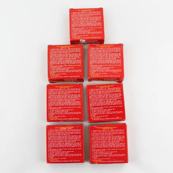  7 Boxes Of 12 MOM'S Wide Mouth Mason Jar Canning Lids 