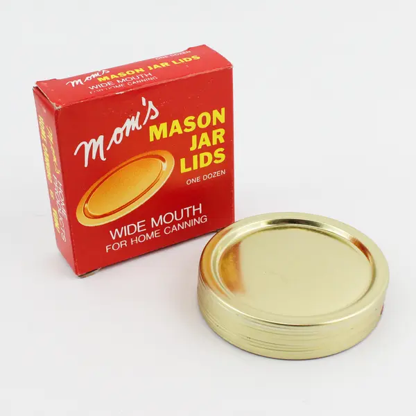  7 Boxes Of 12 MOM'S Wide Mouth Mason Jar Canning Lids 
