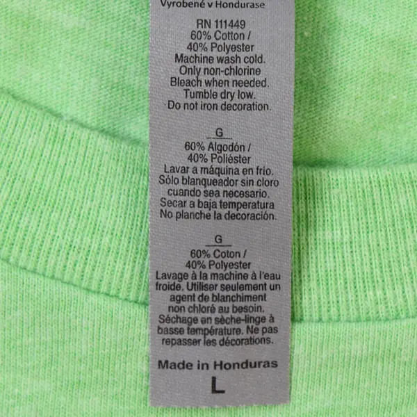 HumanGood Inclusion Mint Green Short-Sleeved T-Shirt Adult Size Large