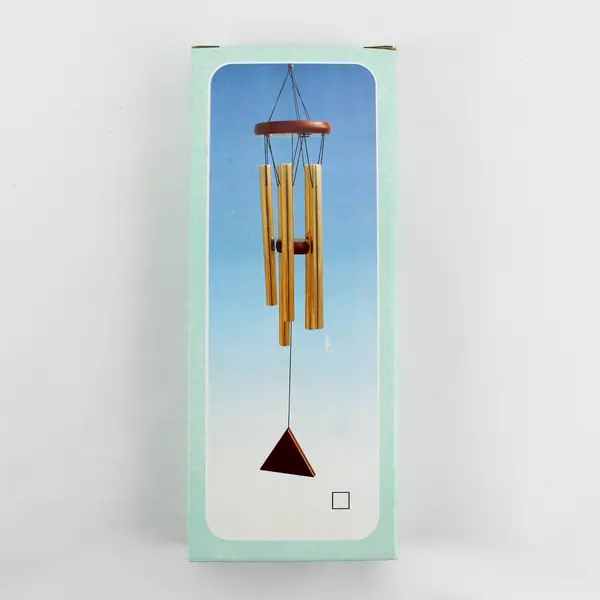 Great World Co. Wooden And Metal Top Wind Chime Home Decor Indoor/Outdoor