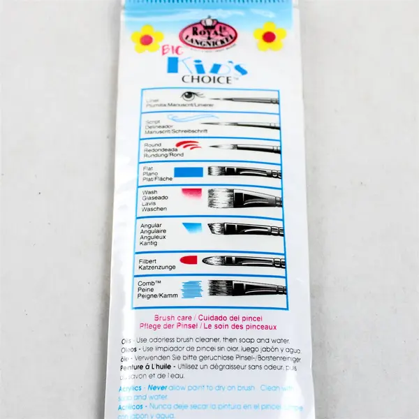 Royal & Langnickel Lil' Grippers Big Kid's Choice Round Brush Set - New