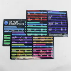 Shanje Set of 3 Air Fryer Cooking Times Kitchen Refrigerator Magnets