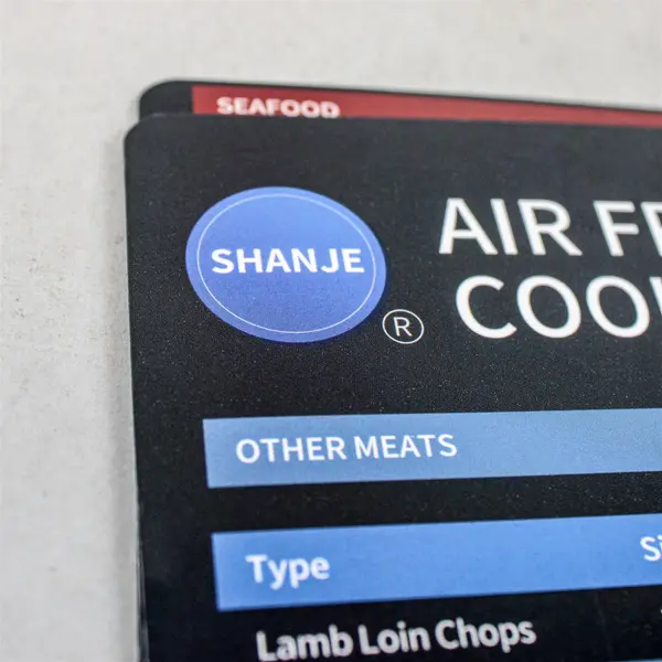 Shanje Set of 3 Air Fryer Cooking Times Kitchen Refrigerator Magnets