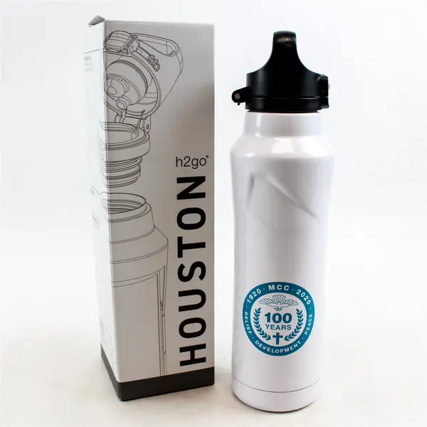 Houston h2go Stainless Steel Bottle MCC 100 Years Relief 1920-2020 20.9oz