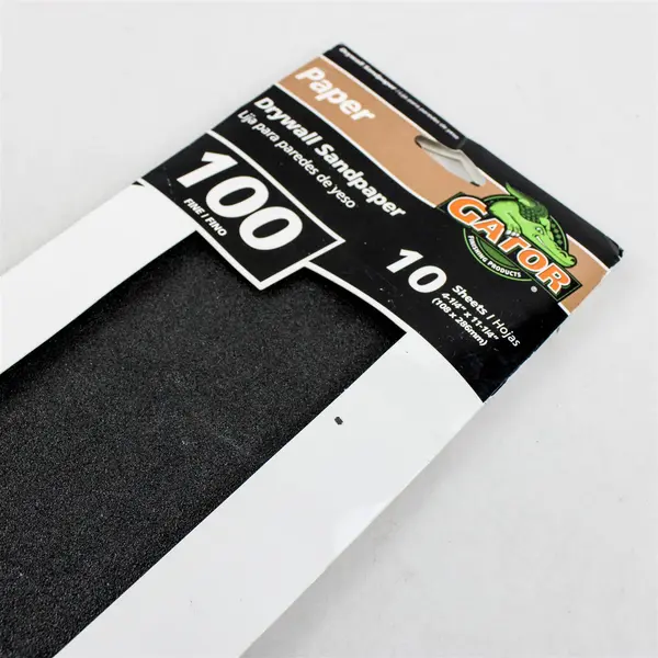 Gator Drywall Sandpaper 10 Sheets 100 Grit Fine New