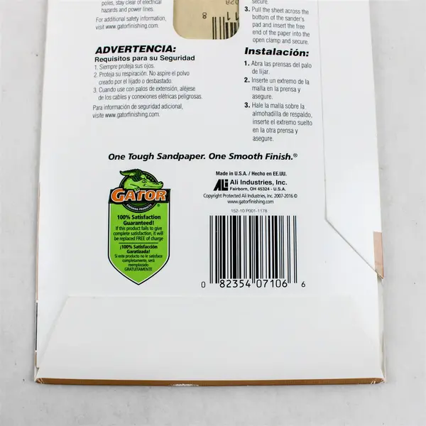 Gator Drywall Sandpaper 10 Sheets 100 Grit Fine New