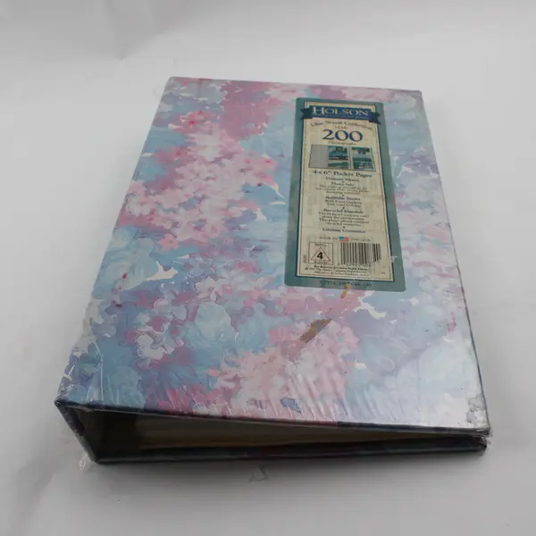  Vintage 1991 Holson Lilac Wood Collection 4" x 6" Photo Album