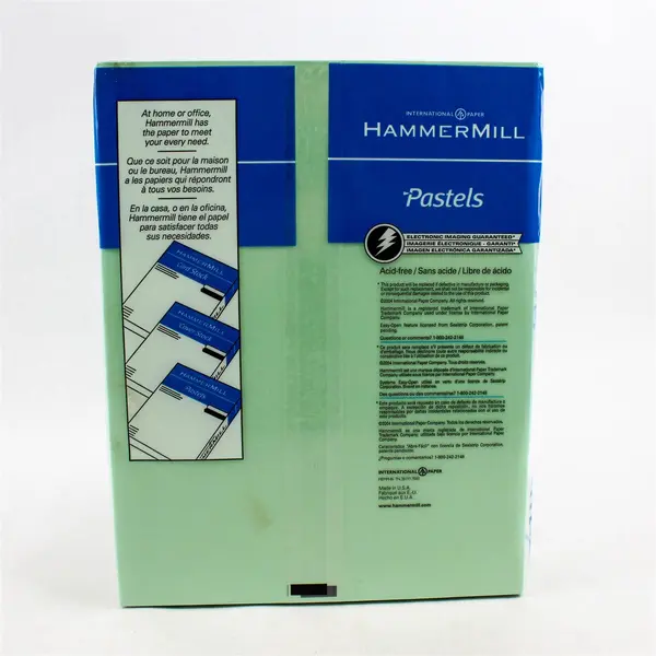 Hammermill Pastels 20 lb Green Colored Printer Paper 8.5 x 11 Ream