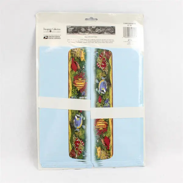 Designer's Collection Aquarium Fish Computer Stationery & Envelopes New